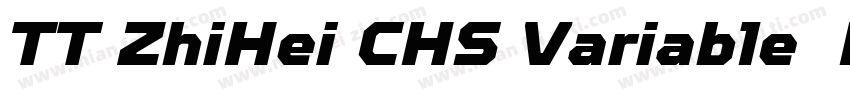 TT ZhiHei CHS Variable  Regular字体转换